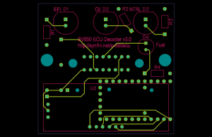 Top side of the v3.0 board